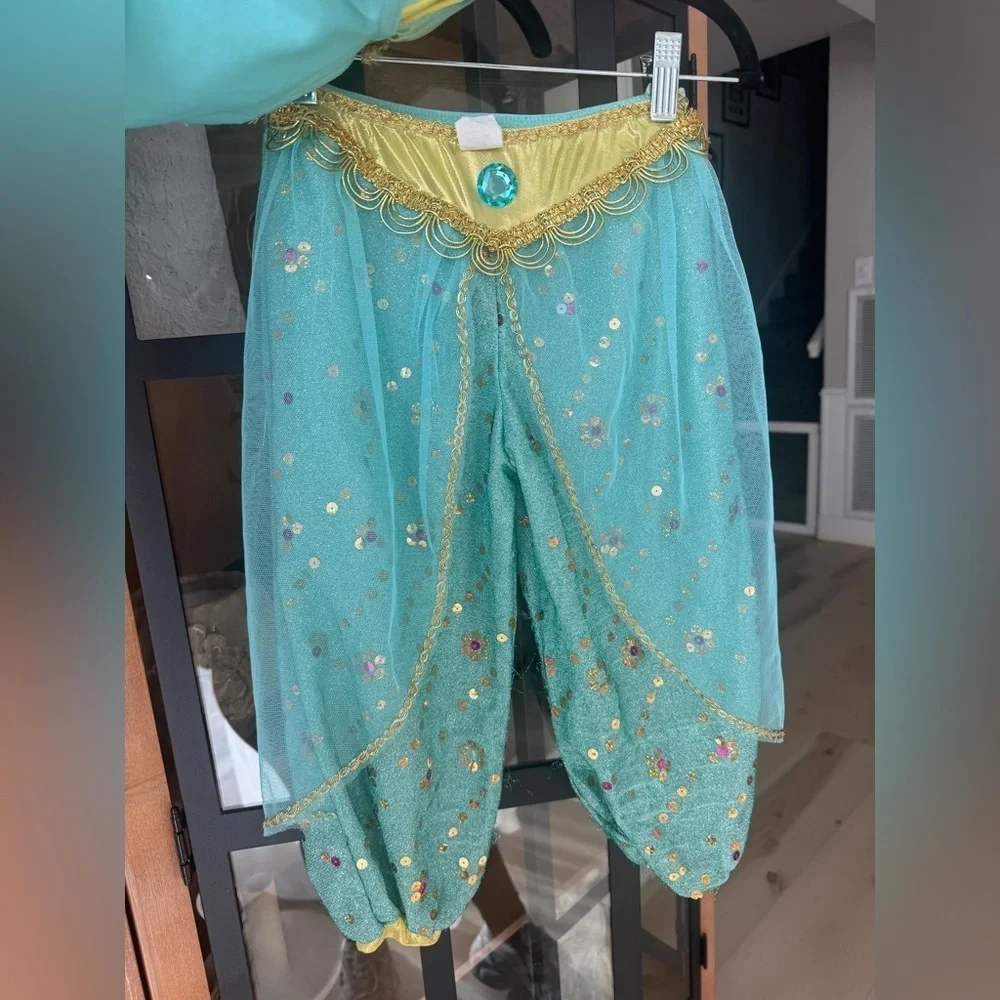Vintage Disneyland Jasmine costume aladdin princess set crown toddler girl top